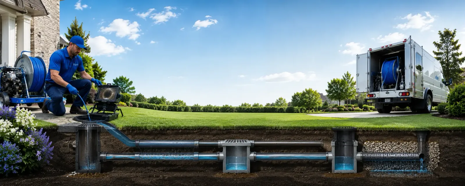 Outdoor drain cleaning information for Viola, WI